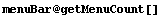 menuBar @ getMenuCount[]