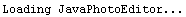 Loading JavaPhotoEditor...