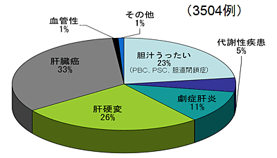 図6　日本の初回生体肝移植の適応疾患（成人）　（～2010.12）